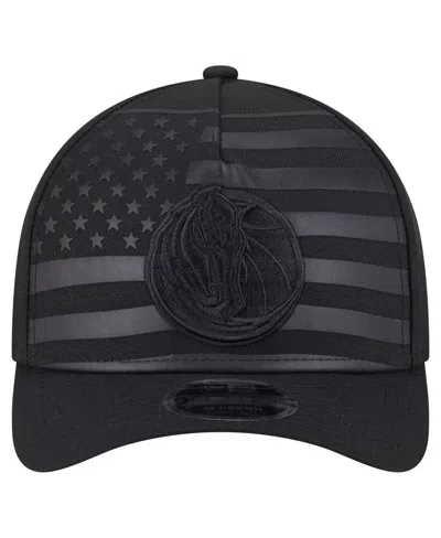 New Era Men's Black Dallas Mavericks Game Day Flag A-frame 9forty Adjustable Hat
