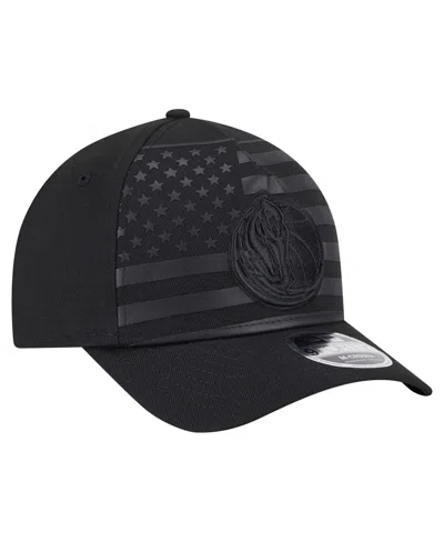 New Era Men's Black Dallas Mavericks Game Day Flag A-frame 9forty Adjustable Hat
