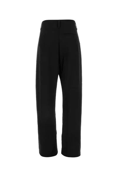 Kiko Kostadinov Black Stretch Wool Venari Wide-leg Pant