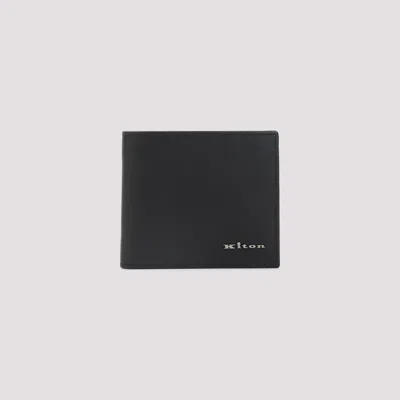 Kiton Logo-plaque Bi-fold Calf Leather Wallet