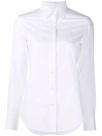 Ralph Lauren Embroidered-logo Shirt In White