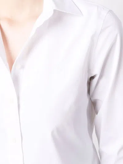 Ralph Lauren Embroidered-logo Shirt In White