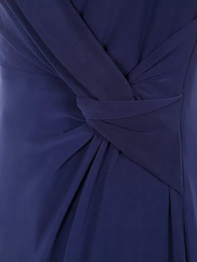 Ralph Lauren Lauren  "leonidas" Sleeveless Gown Dress In Blue