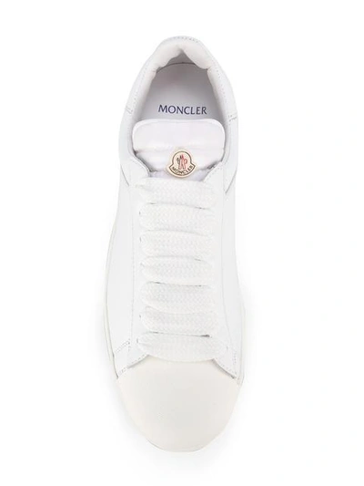 Shop Moncler - Low Top Sneakers  In White