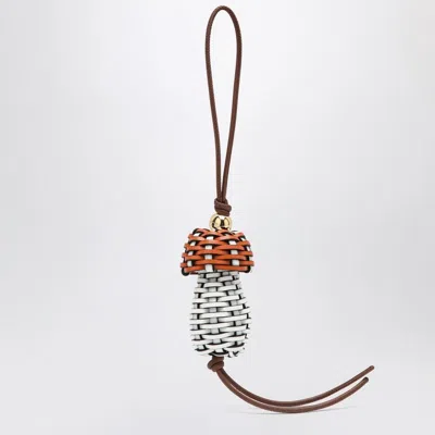 Loewe Mushroom Pendant In Leather Women In Multi