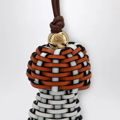 Loewe Mushroom Pendant In Leather Women In Multi