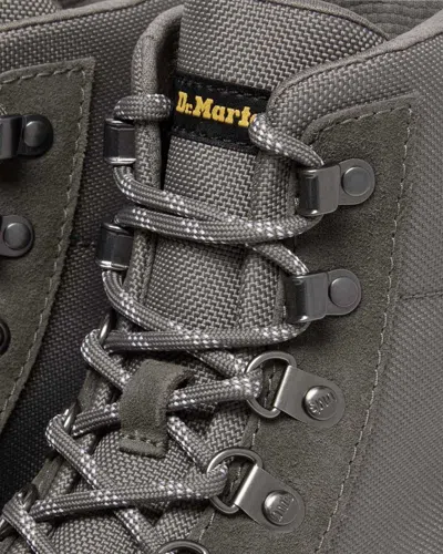 Dr. Martens Combs W Suede Utility Boots In Animal Print