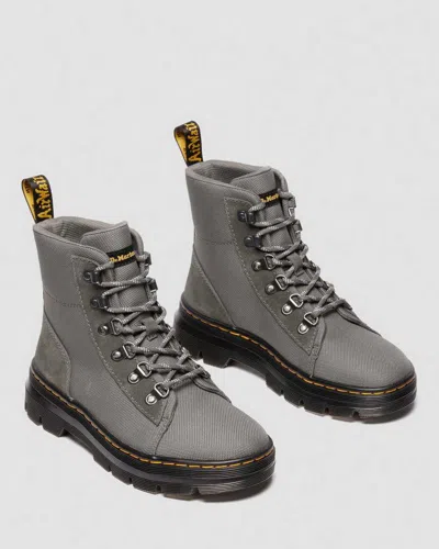 Dr. Martens Combs W Suede Utility Boots In Animal Print