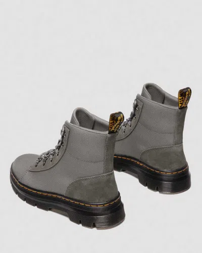 Dr. Martens Combs W Suede Utility Boots In Animal Print
