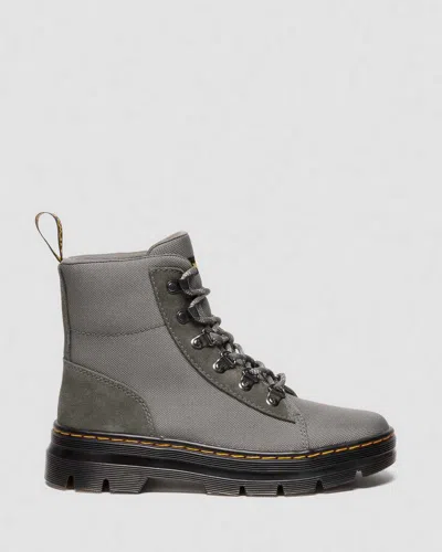 Dr. Martens Combs W Suede Utility Boots In Animal Print