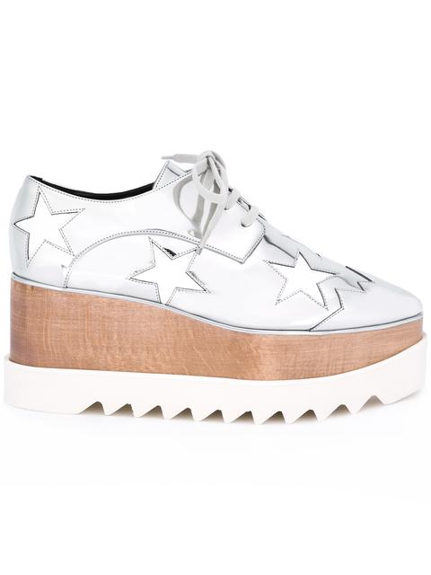 metallic platform shoes