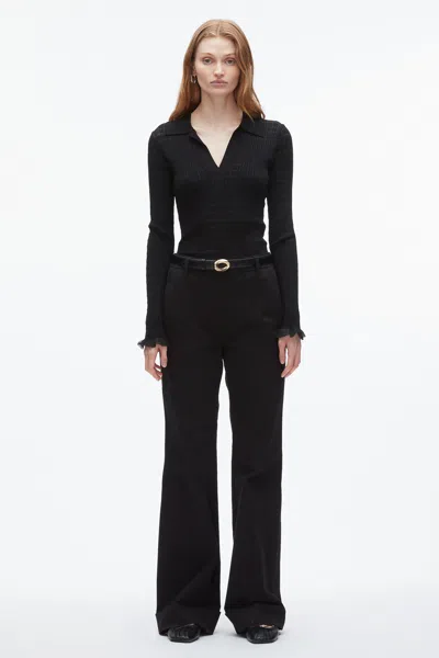 3.1 Phillip Lim Shadow Stripe Pullover Polo