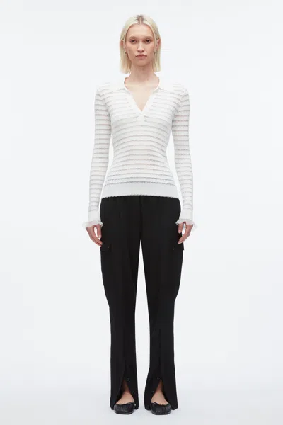 3.1 Phillip Lim Shadow Stripe Pullover Polo