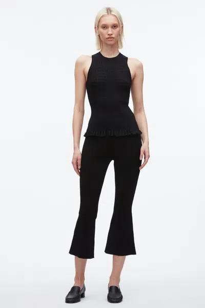 3.1 Phillip Lim Shadow Stripe Tank In Black