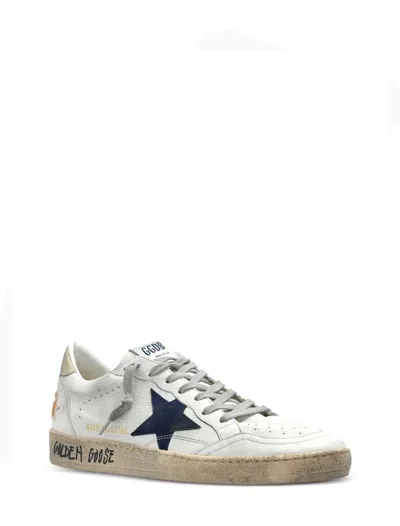 Golden Goose Distressed Low-top Sneakers With Star Detail And Vintage Aesthetic