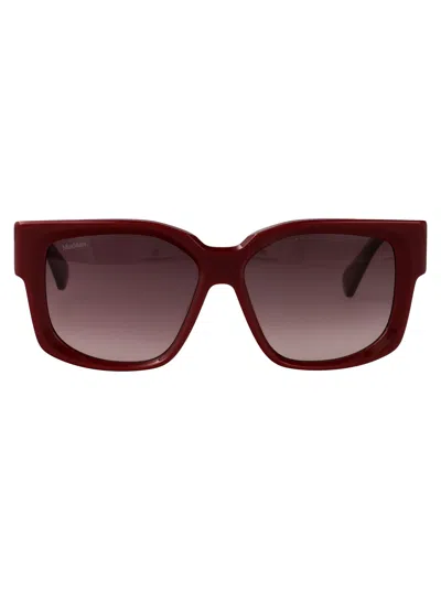 Max Mara Glimpse Square-frame Sunglasses In Brown