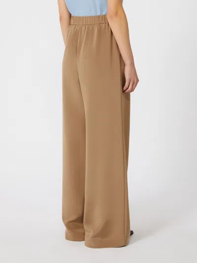 Max Mara Women's Bonn Long Trouser Hazelnut | Size It 44 | 2521136018600037 In Brown