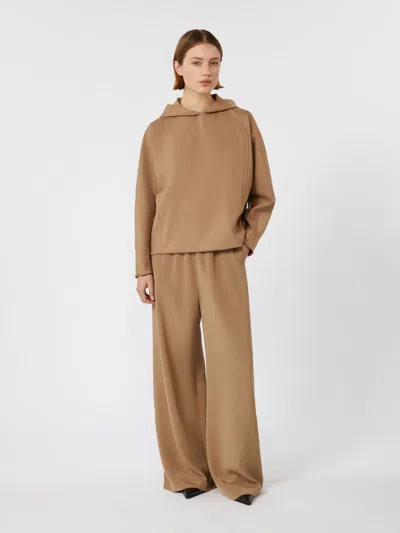 Max Mara Women's Bonn Long Trouser Hazelnut | Size It 44 | 2521136018600037 In Brown
