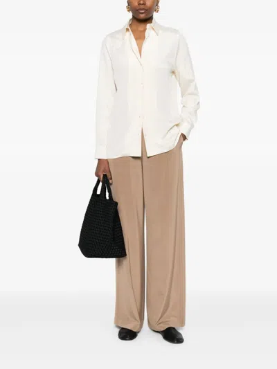 Max Mara Women's Bonn Long Trouser Hazelnut | Size It 44 | 2521136018600037 In Brown
