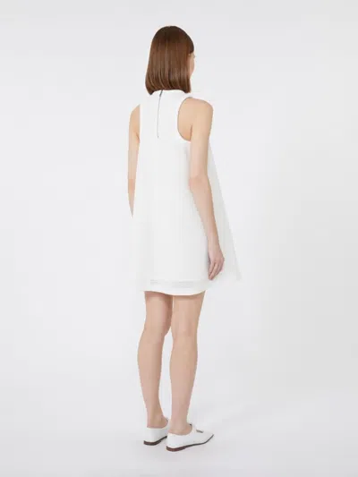 Max Mara Sleeveless Mini Dress In White