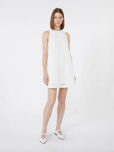 Max Mara Sleeveless Mini Dress In White