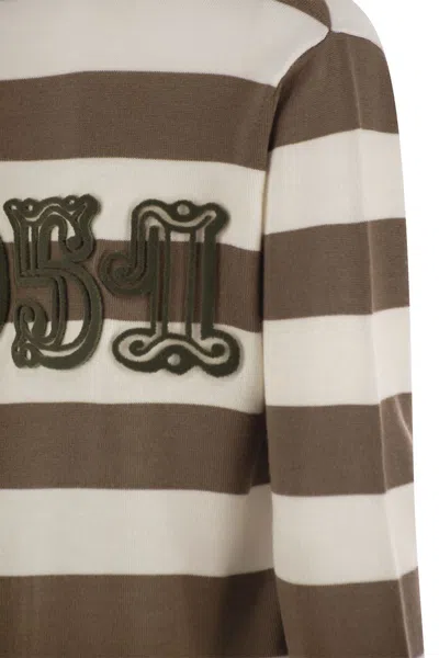 Max Mara Striped Longline Knitwear Front Pockets