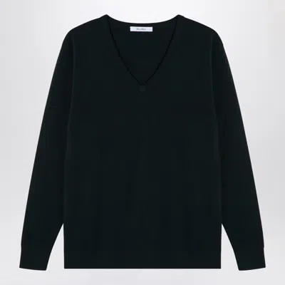 Max Mara Forest Green Wool Sweater