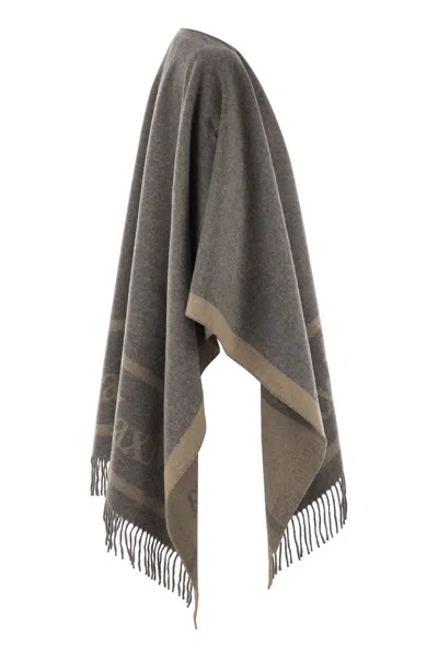 Max Mara Hildestd - Jacquard Wool Poncho