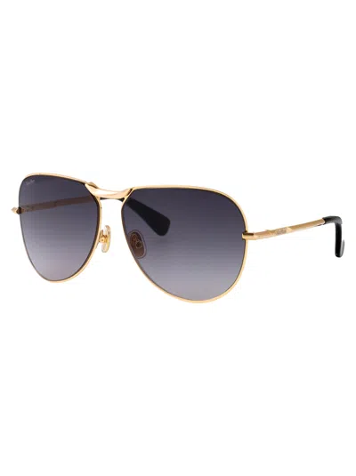 Max Mara Sunglasses In Gold
