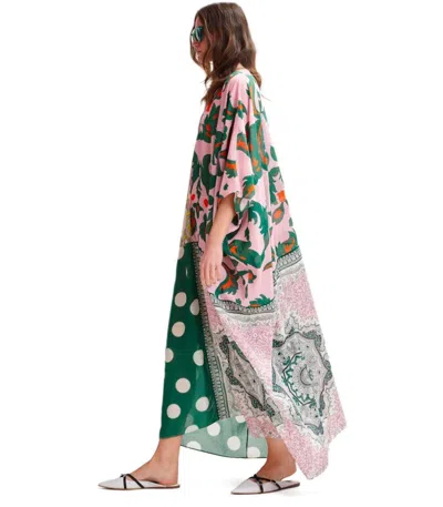 Essentiel Antwerp Hansas Printed Kaftan Combo1 Off White In Multi
