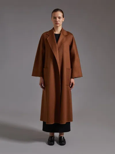 Max Mara Ludmilla Coat In Brown