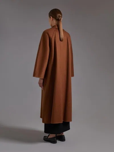 Max Mara Ludmilla Coat In Brown