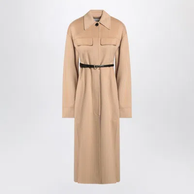 Sportmax Camel-coloured Wool Coat
