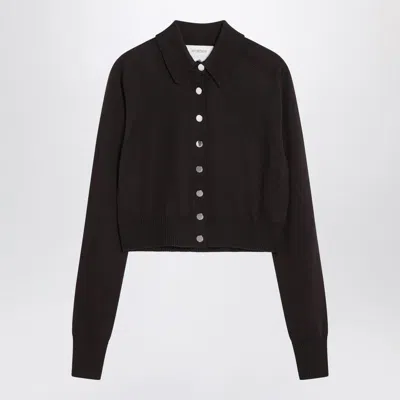 Sportmax Perseo Button-up Knitted Cardigan In Brown