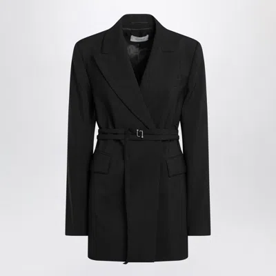 Sportmax Long Double-breasted Jacket With Belt