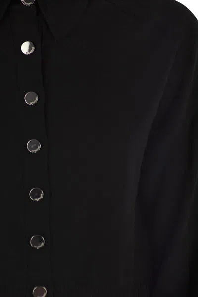 Sportmax Soft Fit Wool Cropped Cardigan Clothing In Black