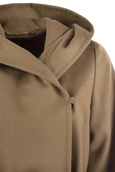 Max Mara Studio Hooded Belted "newmang" Coat