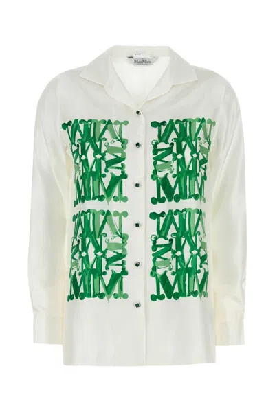 Max Mara Monogram-print Button-up Shirt