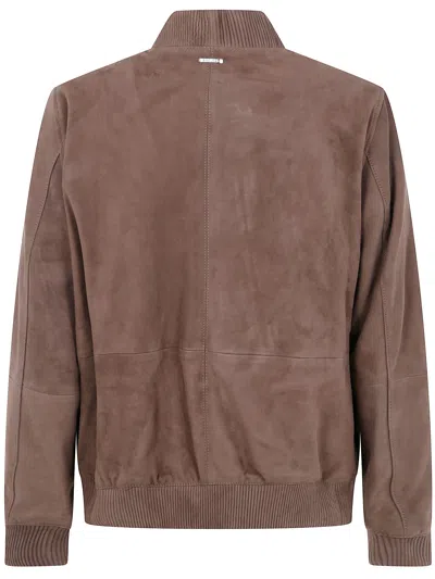 Michael Kors Bomber Jacket In Suede