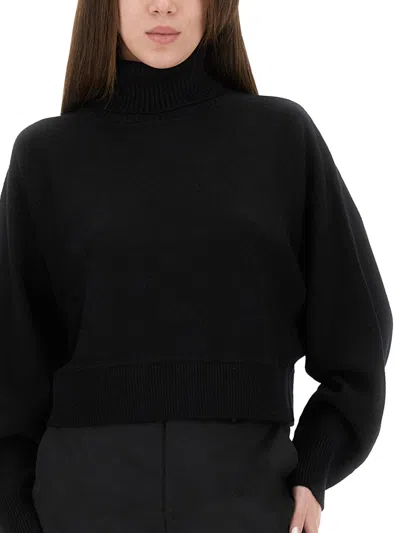 Michael Michael Kors Black Merino Wool Sweater In Black