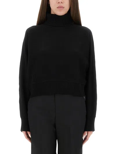 Michael Michael Kors Black Merino Wool Sweater In Black