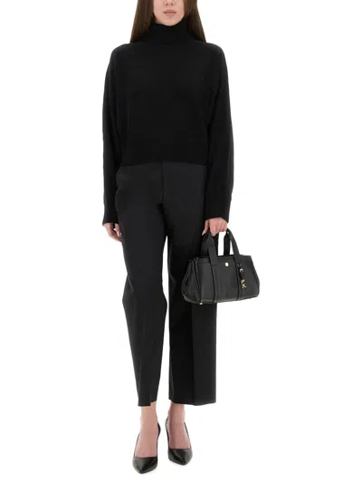 Michael Michael Kors Black Merino Wool Sweater In Black