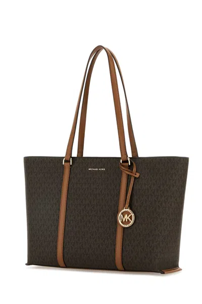Michael Michael Kors Printed Canvas Temple Shopping Bag