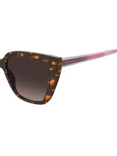 Missoni 0177 Cat-eye Logo Sunglasses In Brown