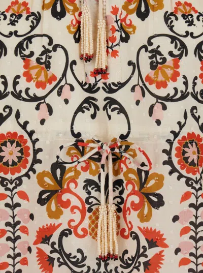 Farm Rio Mandala Mini Dress In Cashew In Multi