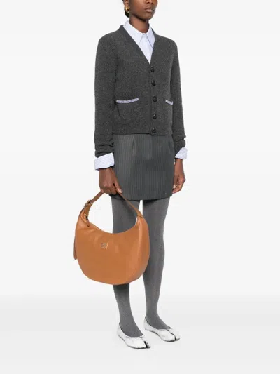 Miu Miu Caramel Leather Shoulder Bag