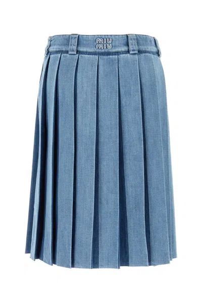 Miu Miu Denim Skirt