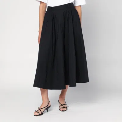 Mark Kenly Domino Tan Mkdt Studio Novo Pleated Skirt In Black