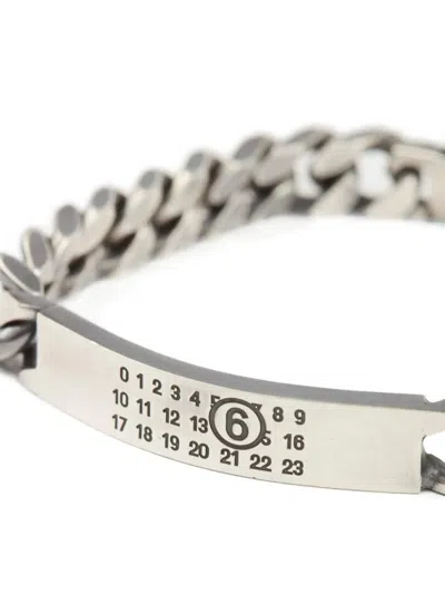 Mm6 Maison Margiela Silver Classic Chain Bracelet