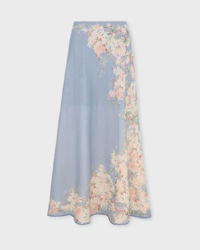Zimmermann "cascadian" Skirt In Blue